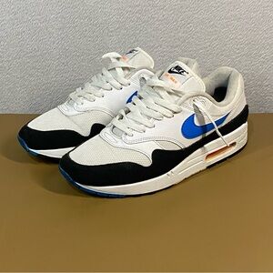 Nike Men's Air Max 1 Photo Blue Total Orange Size 9